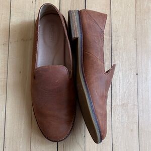 Sperry Brown Leather Slip-On Loafers